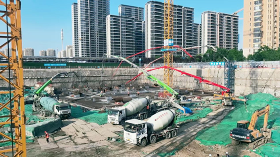 31小時(shí)，7000方！特固德商砼圓滿完成中建二局跨國(guó)區(qū)域總部集聚區(qū)項(xiàng)目1#樓筏板混凝土供應(yīng)任務(wù)